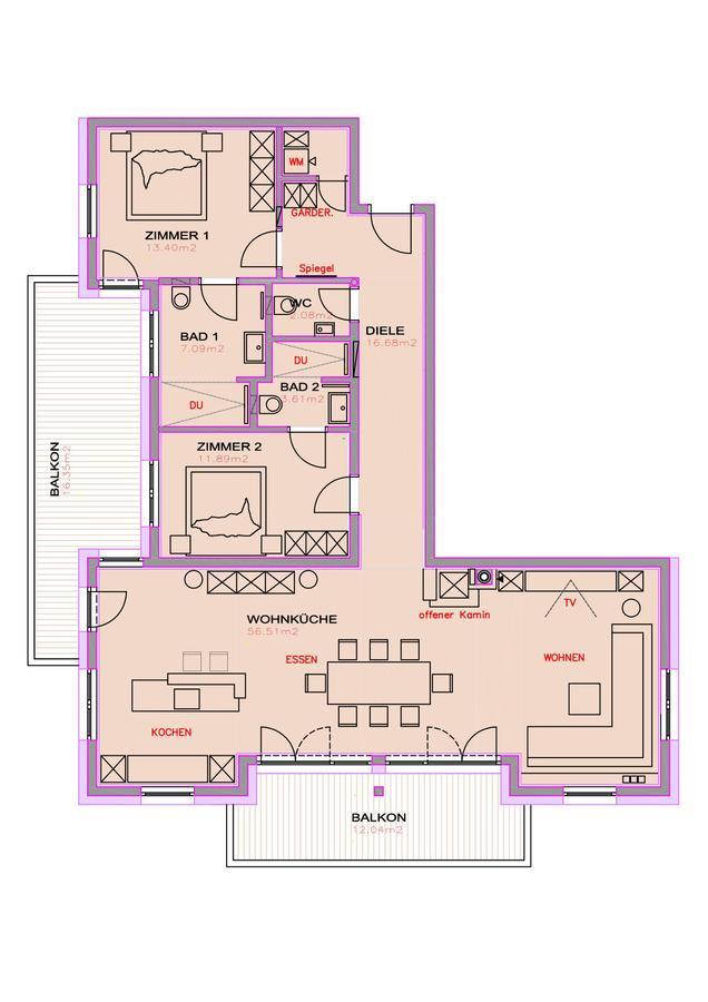 Apartmán Alpin Penthouse Hollersbach Hollersbach im Pinzgau Exteriér fotografie